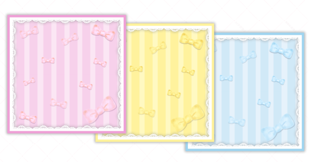 レースリボンをテーマにしたIRIAMサムネのアイキャッチ画像