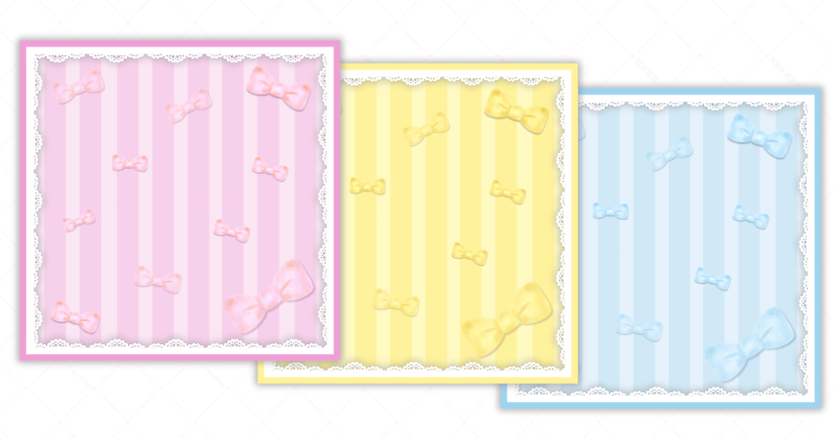 レースリボンをテーマにしたIRIAMサムネのアイキャッチ画像