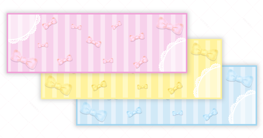 レースリボンをテーマにしたX壁紙のアイキャッチ画像